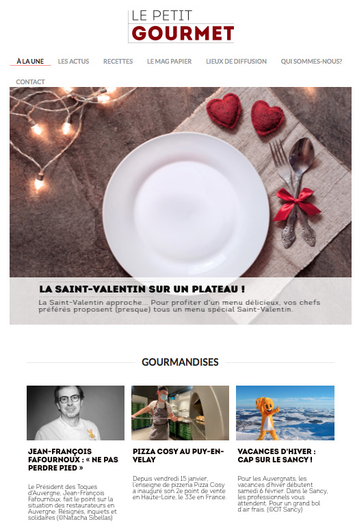 La Saint-Valentin sur un plateau, Cap sur le Sancy pour les vacances, Pizza Cosy au Puy-en Velay... L'actu gourmande auvergnate est sur lepetitgourmet.net
#auvergne #gastronomie #saintvalentin2021 #MassifduSancy <a href="/otsancy/">Massif du Sancy</a>