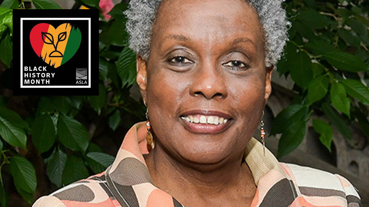 Karen A. Phillips, FASLA was awarded this year's 2021 LAF Medal, recognizing an expansive career, her passionate advocacy, and her diligent commitment to sustainability for all. bit.ly/3oNZggK 
#ASLAdiversity #blackdesignexcellence #blackhistorymonth