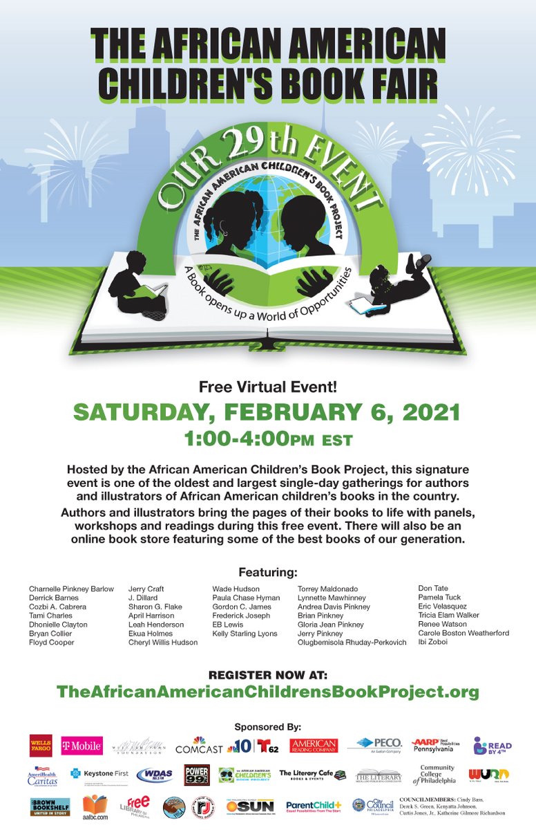 AACBookFair's tweet image. We are officially ONE DAY AWAY from the 29th Annual African American Children&apos;s Book Fair!

Haven&apos;t registered yet for this FREE virtual event? 

CLICK HERE TO REGISTER: hopin.com/events/29th-an…

Don&apos;t miss out on this amazing event happening tomorrow from 11 AM - 4 PM EST.