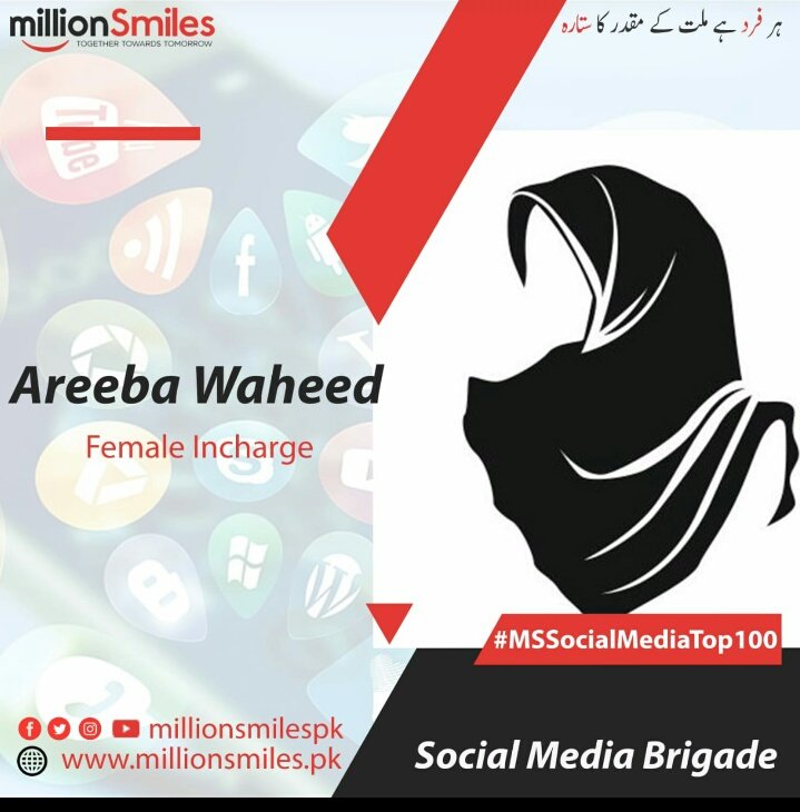 My senior 
My motivation
Congratulations mam @AreebaActivist
#MSSocialMediaTop100