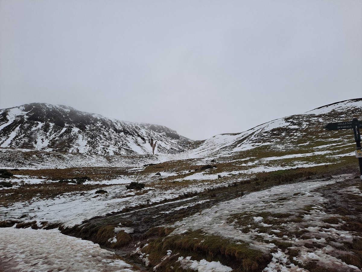 Most of the snow gone on The Pentlands today. 
Doing The Capital Walk. #LockdownExercise #Edinburgh #Tier4Fun