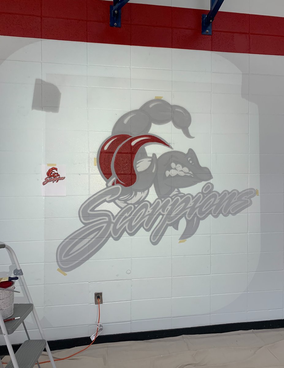 SundreHigh's tweet photo. Thanks to all the staff who helped with the "scorpion makeover" in the Gym! https://t.co/NHktmh64pj