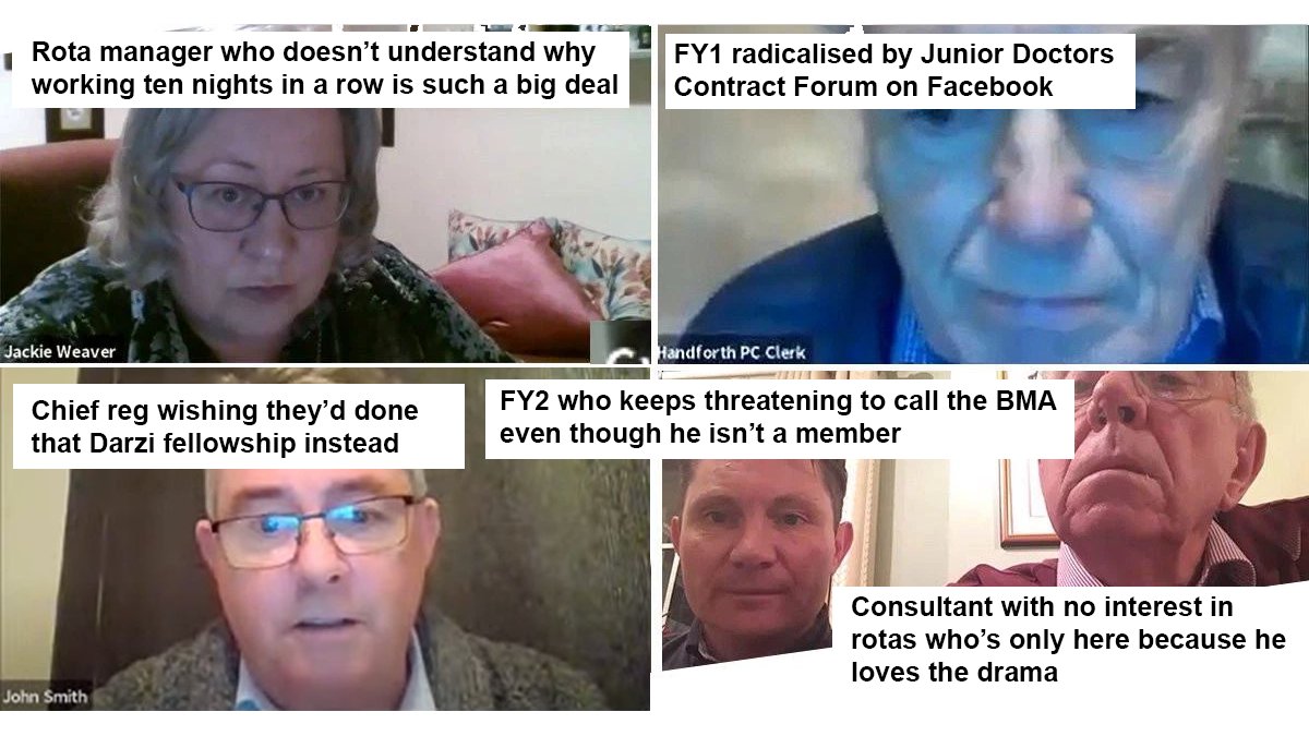 When the Teams meeting to discuss the junior doctor surge escalation rota descends int chaos... TAG YOURSELVES