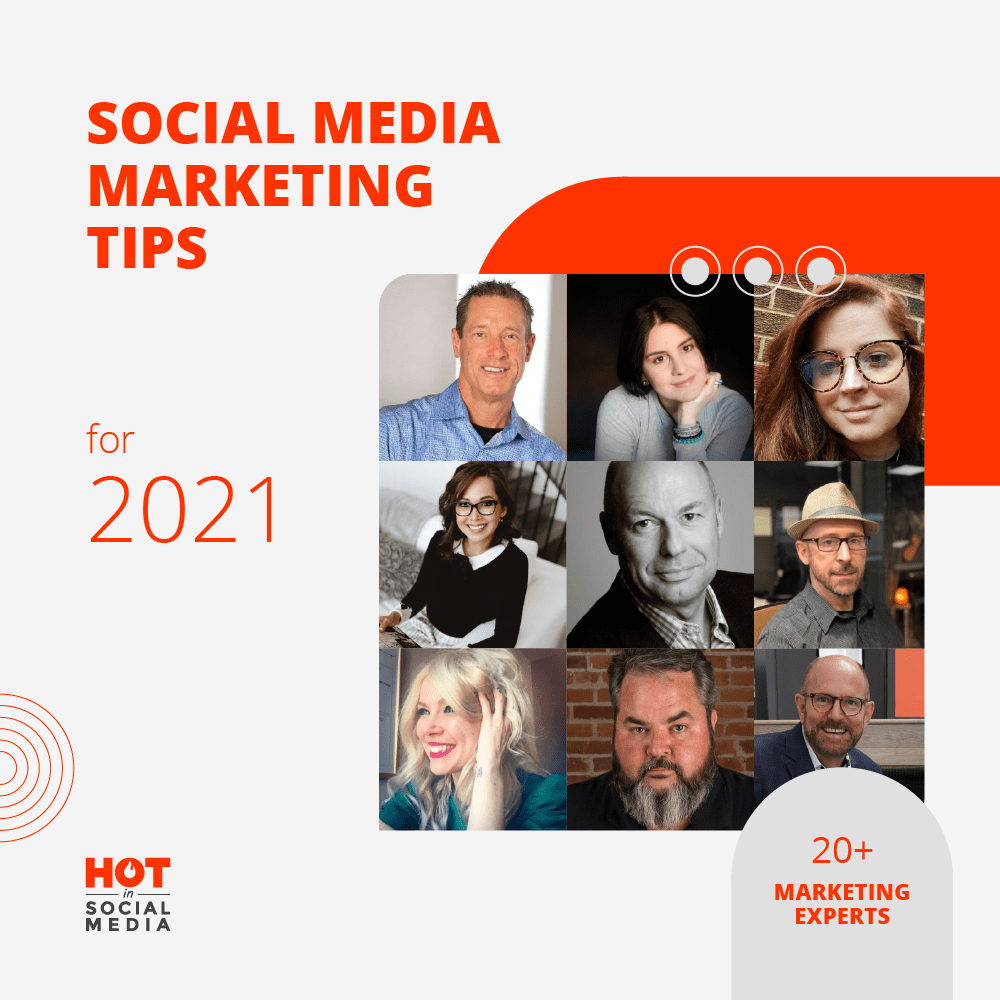 hotinsm's tweet photo. 2021 #SocialMediaMarketing Tips From 20+ Marketing Experts

🟠🔴 https://t.co/Qsgrf6vjva

@IanCleary @lilachbullock @Timothy_Hughes @VirginiaZuloaga @kayak360 @MarjiJSherman @DragomirMiruna @wilcoxaj @jeffkorhan  
@dmscott @crestodina @tedrubin @dgingiss @JasonFalls @kerijaehnig https://t.co/oWuwjZ9999