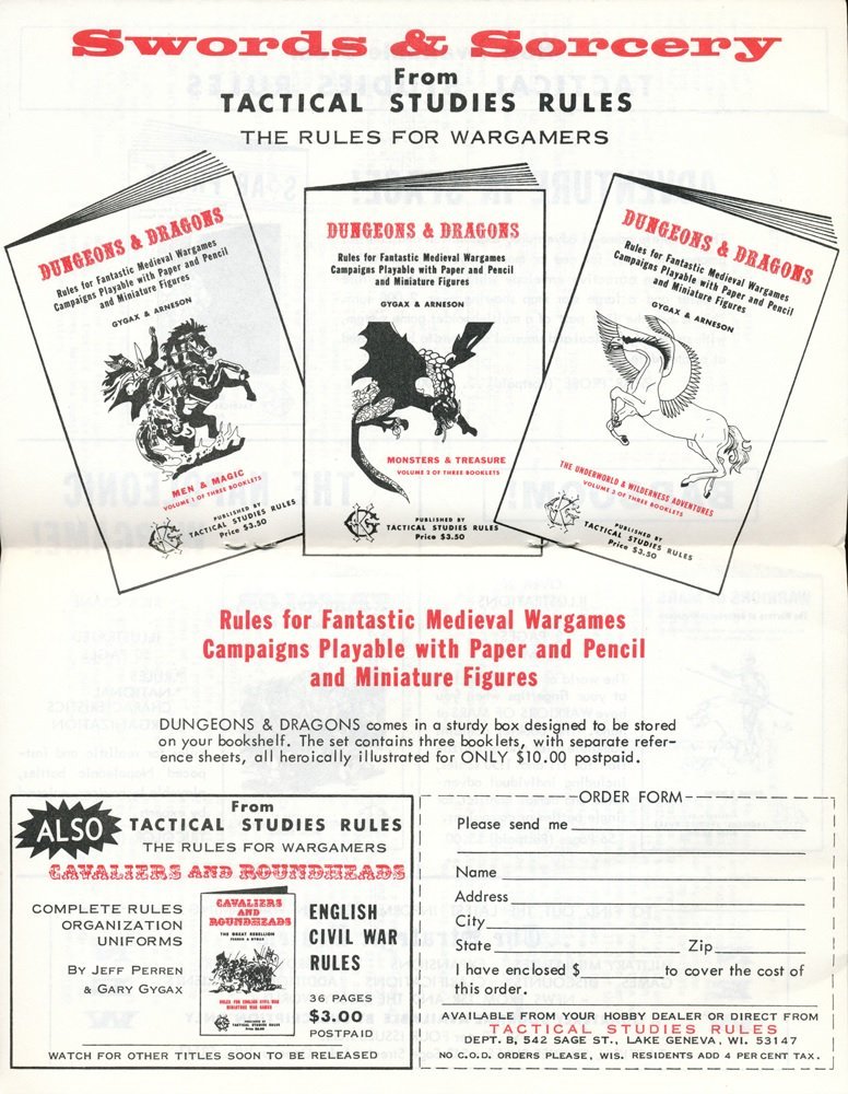 In 1973 Gygax and Dave Arneson - who had met at Gen Con in 1969 - built on the Chainmail rules to create the first Dungeons & Dragons fantasy game. Gary Gygax also founded TSR (Tactical Studies Rules) to market it.