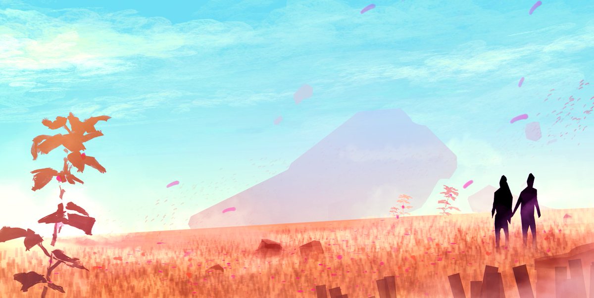 Le job, c’était d’installer le joueur dans une ambiances chill et décontractée, au calme, négatif de Furi. Des espaces volontairement herbeux et dégagés, avec trés peux d'obstacles, pour faciliter les déplacements, et réduire le temps de prod.