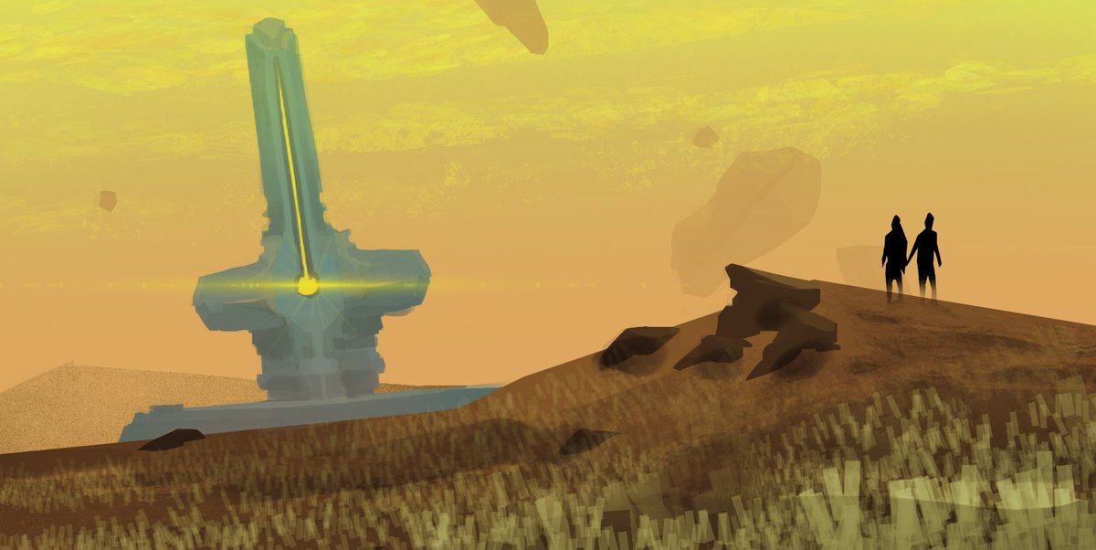 Le job, c’était d’installer le joueur dans une ambiances chill et décontractée, au calme, négatif de Furi. Des espaces volontairement herbeux et dégagés, avec trés peux d'obstacles, pour faciliter les déplacements, et réduire le temps de prod.