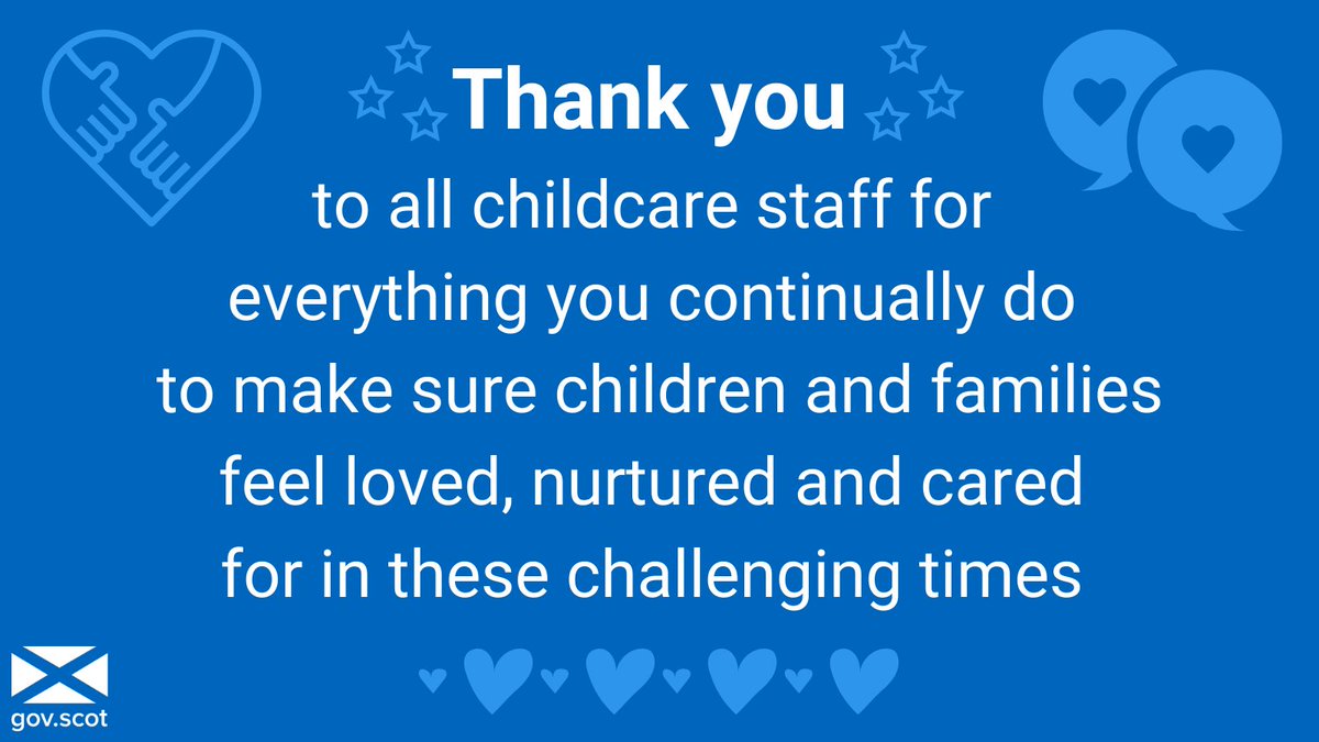 ScotGov Childcare (@elcscotgov) on Twitter photo โค๏ธ๐งก๐๐๐๐
โจThank you to all childcare staff including childminders, practitioners, school aged childcare staff & the whole childcare community for everything you do to make sure children & families feel loved, nurtured & cared for in these challenging timesโจ
โค๏ธ๐งก๐๐๐๐ โค๏ธ๐งก๐๐๐๐
โจThank you to all childcare staff including childminders, practitioners, school aged childcare staff & the whole childcare community for everything you do to make sure children & families feel loved, nurtured & cared for in these challenging timesโจ
โค๏ธ๐งก๐๐๐๐