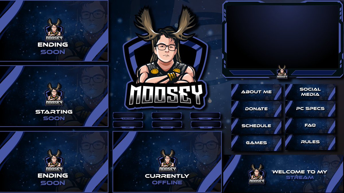 Designs21Pro's tweet image. Twitch pakage done Dm me to get your work in cheap rates ❤️