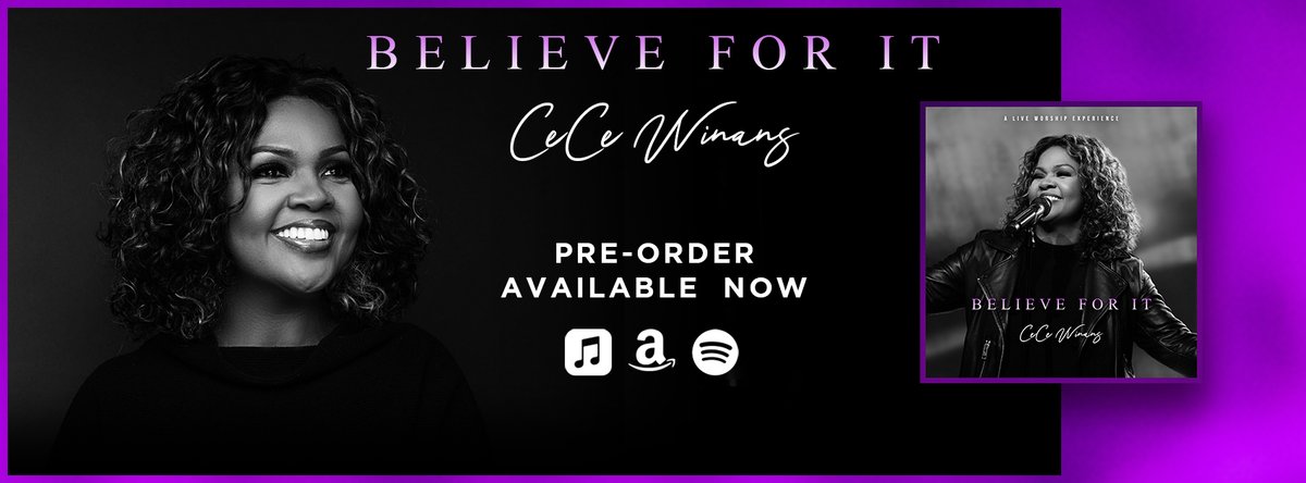 Happy New Release Friday! 

<a href="/cecewinans/">CeCe Winans</a> is back with a powerful NEW single out now!! Listen to "Believe For It" and pre-order her upcoming live worship album set to release March 12th!! 🙌🔥

🎶: smarturl.it/believeforit