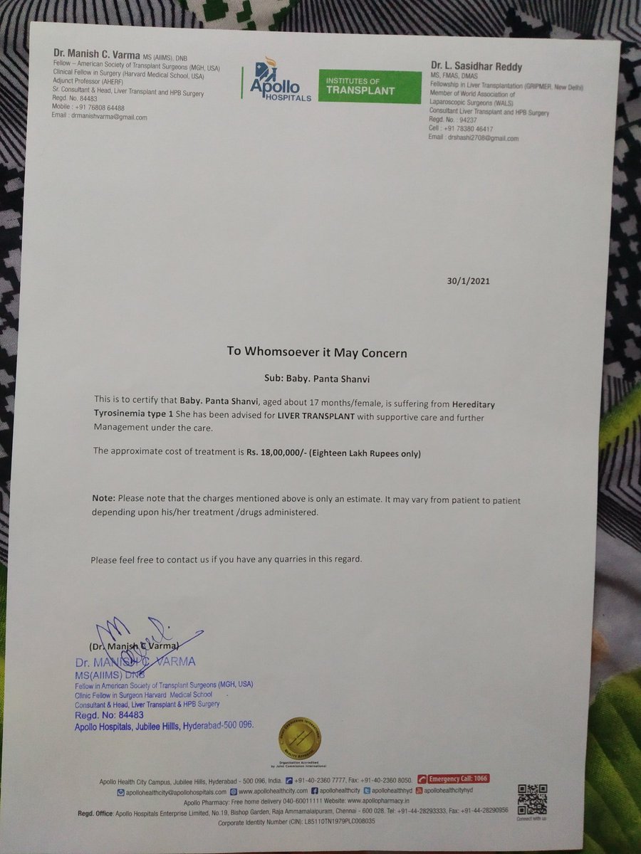 BoggarapuSunan1's tweet photo. @SonuSood @GovindAgarwal_ 
“17Mnth old baby needs ur urgnt hlp”.my dghtr Shanvi ws dgnzd with Tyrosinemia-1 &amp; needs liver trnsplnt fr srvivl. It wld cost me Rs18Lcs to save my child. Wid da generous support, I ws able to raise only Rs5Lcs. Plz  save my Child and give her lyf. https://t.co/tTDft7Srnu