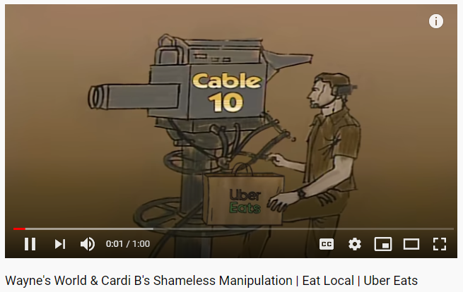 Three brands appear on both lists:•  @UberEats leveraging nostalgia & modern hybrid w/ Wayne’s World &  @iamcardib•  @Doritos & their  #FlatMatthew promo & ad•  @BudLight Seltzer &  #LemonsIntoLemonade(3/6)