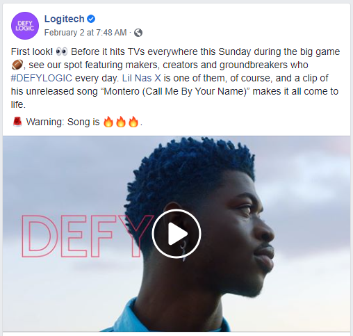 Some first-timers have seen big success on social early on thanks to leveraging some pretty big names in ways that land w/ their audience:•  @Logitech x  @LilNasX teasing a new song• Dexcom x  @nickjonas telling a personal story around the brand(4/6)