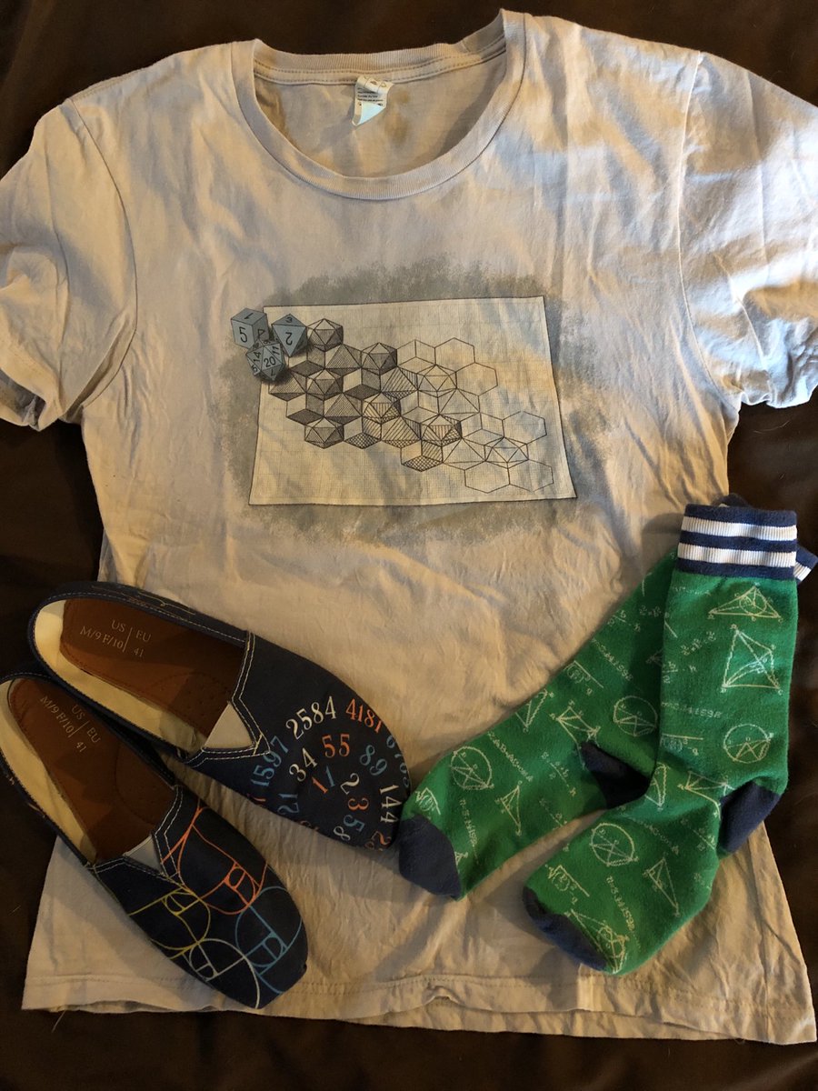 BayleyKP's tweet photo. Anyone else ⁦@WeAreOneRPA⁩ playing a lot of games lately?... figured now would be a good time for the cool dice tessellation #FridayMathShirt :) https://t.co/yFskgHlWZh