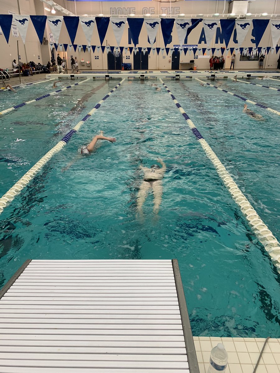 Our ladies moments before they hopped in for warm up at Regionals!! Pumped and ready to have some fast swimming!! Go Broncos!!

Prelims begin at 10:30 am.