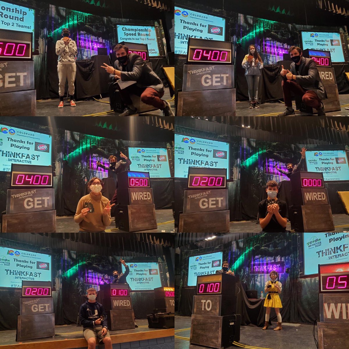 Congrats to all the winners @ University High School!! #cdot partnering with #thinkfastinteractive for another year of #teendriversafety #learning #maskup #competition #experiential #everyoneengaged 
#safetyfirst Tim@ThinkFastInteractive.com 877-454-5655