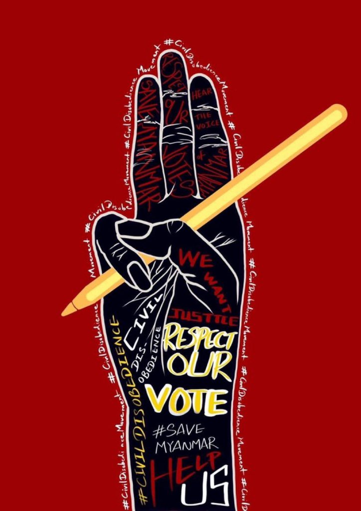 #HearTheVoiceOfMyanmar 
#WeNeedDemocracy
