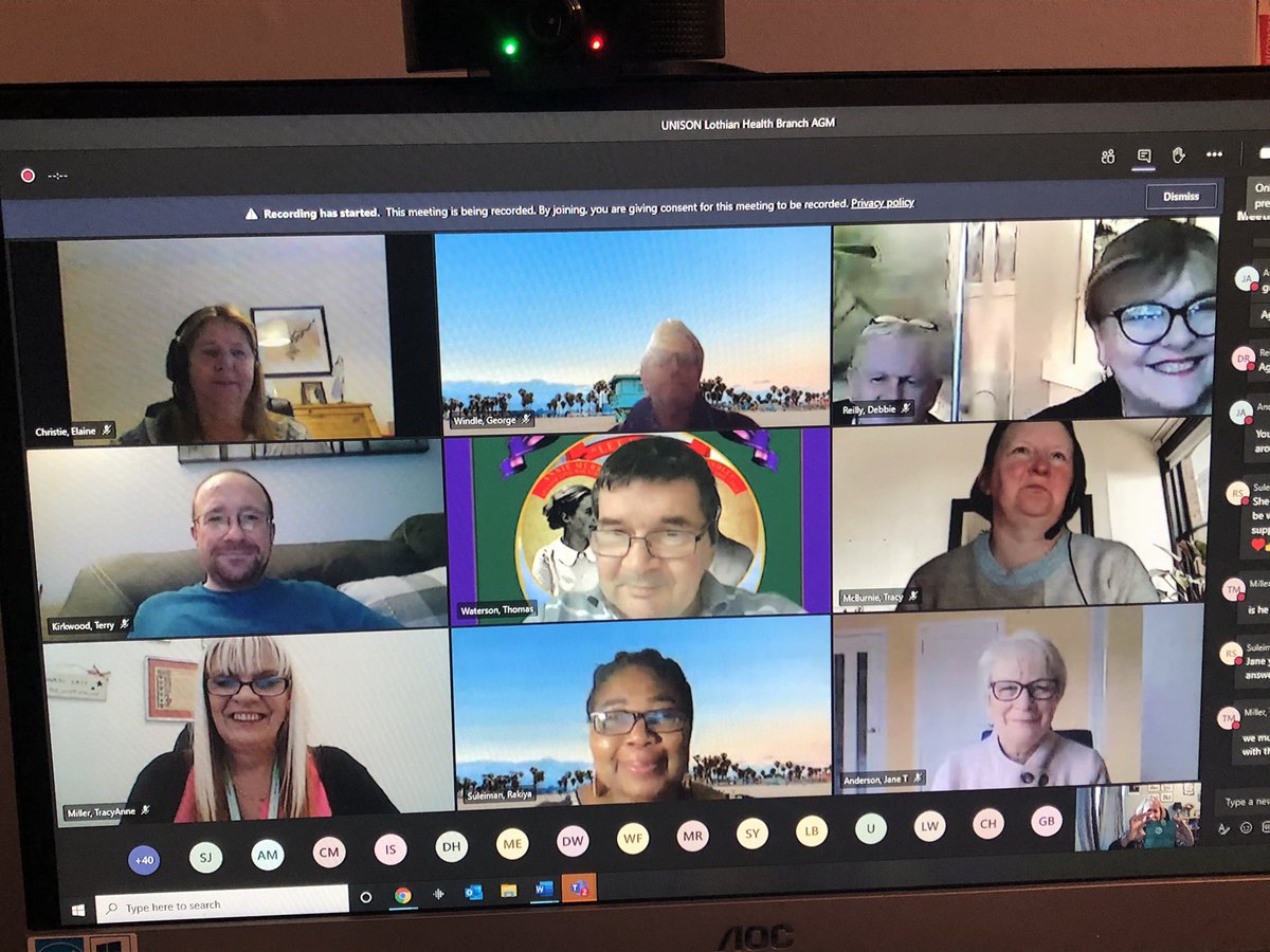 Delighted that my first AGM as GS of <a href="/unisontheunion/">UNISON - UK's largest union</a> was <a href="/LothianUnison/">UNISON Lothian health</a> health branch. Can’t wait to visit in “real “time Huge thanks to <a href="/tamwaterson/">Tam</a> <a href="/tracy270465/">tracy anne miller</a> <a href="/suleiman_rakiya/">Rakiya Suleiman</a> <a href="/debbie_OT3/">Debbie_OT3</a> a brilliant branch <a href="/unisonscot/">UNISON Scotland</a>