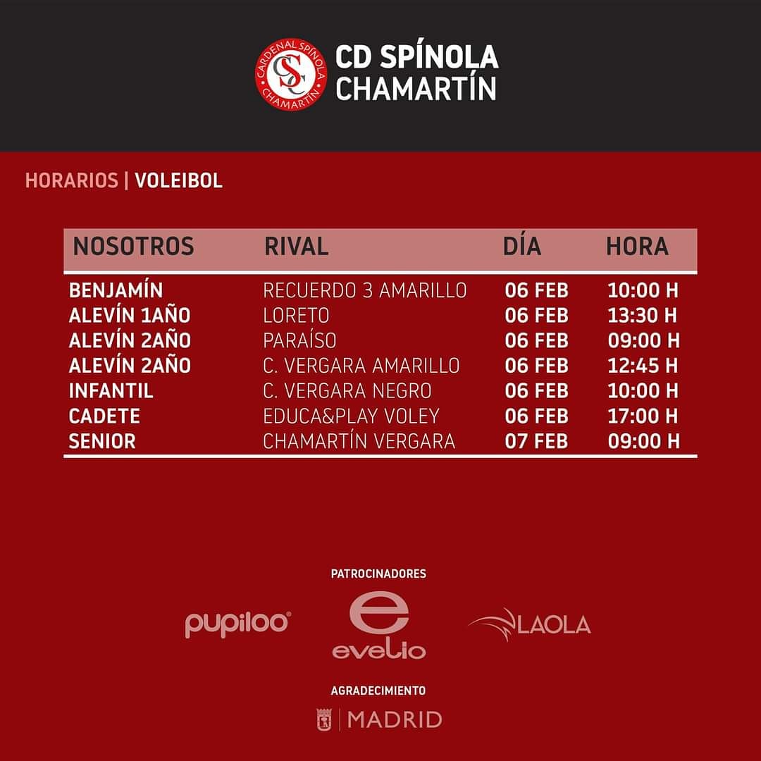 CD_Spinola's tweet photo. Horarios de los partidos de este fin de semana #cdspinola https://t.co/6QvF60zGPF