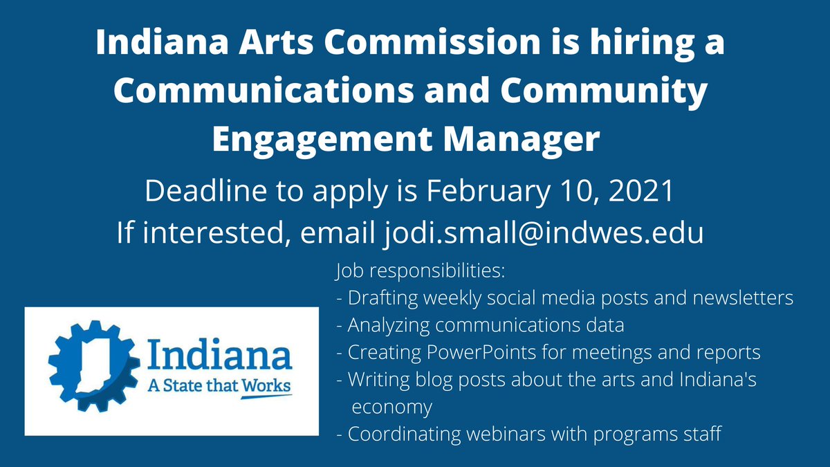 IWUcom's tweet image. Are you looking for a job opportunity? Check this out!

#iwucomm #job #opportunity #graduates