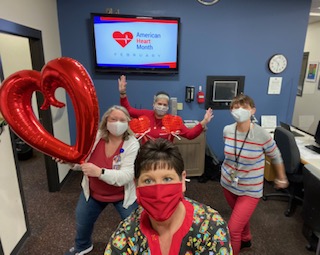 CTEHealth's tweet photo. Catawba Trail has heart! Wearing red for heart awareness. 80% of cardiac events can be prevented through education and lifestyle changes such as moving more, eating smart, and managing blood pressure.@CatawbaTrail @RichlandTwo #R2hasheart #wearredday https://t.co/8WZEhWvjFL