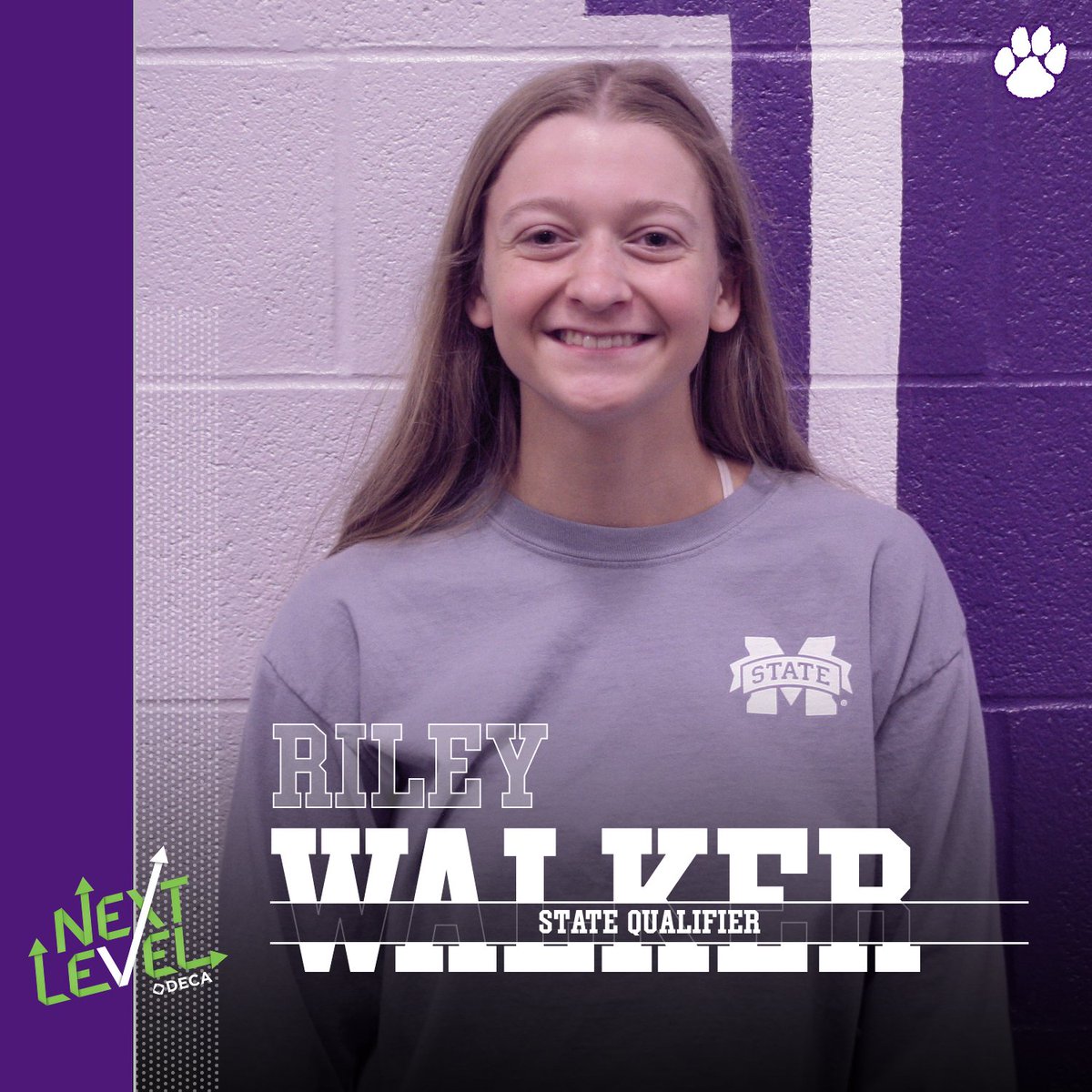 PHSPantherDECA's tweet image. Our tenth State Qualifier is Riley Walker! She qualified in the Sports and Entertainment Marketing Series Event. Congrats Riley. We are proud of you. #nextlevel #tndeca