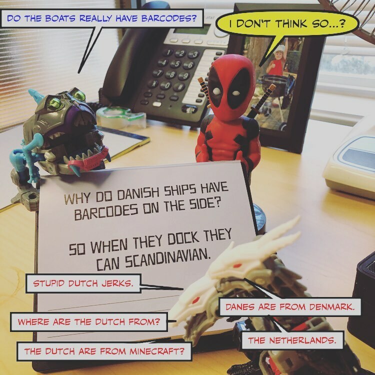 MyAHoleOM's tweet photo. To be fair, European geography was only offered as an elective on #Cybertron.

#transformers #autobots #decepticons #twinferno #gnaw #toylife #officelife #robotswithcoffee #pageadaycalendar #dadjokes #badjokes #deadpool #minecraft https://t.co/ePGpXWqCtv https://t.co/SwISuxExX6