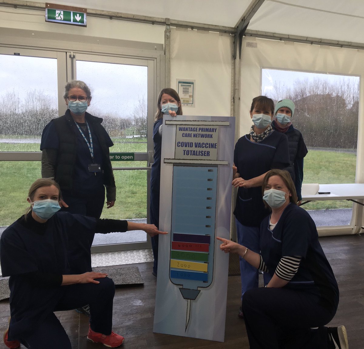 LaddCar's tweet photo. Another week 👏🏻and another brick🌈 added to the #wantage #covidvaccine #totaliser 🚀 #whoopwhoop https://t.co/UL3hix8k5V