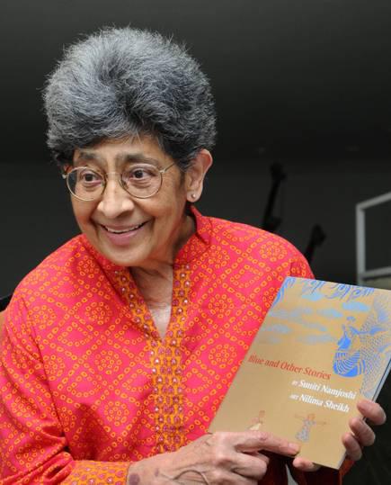 In today's post for  #LGBTHM21   we're centring esteemed writer and lesbian-feminist, Suniti Namjoshi.After relocating from Mumbai to the US for university, Namjoshi became a teacher and lecturer in the 1970s and 1980s at the University of Toronto.