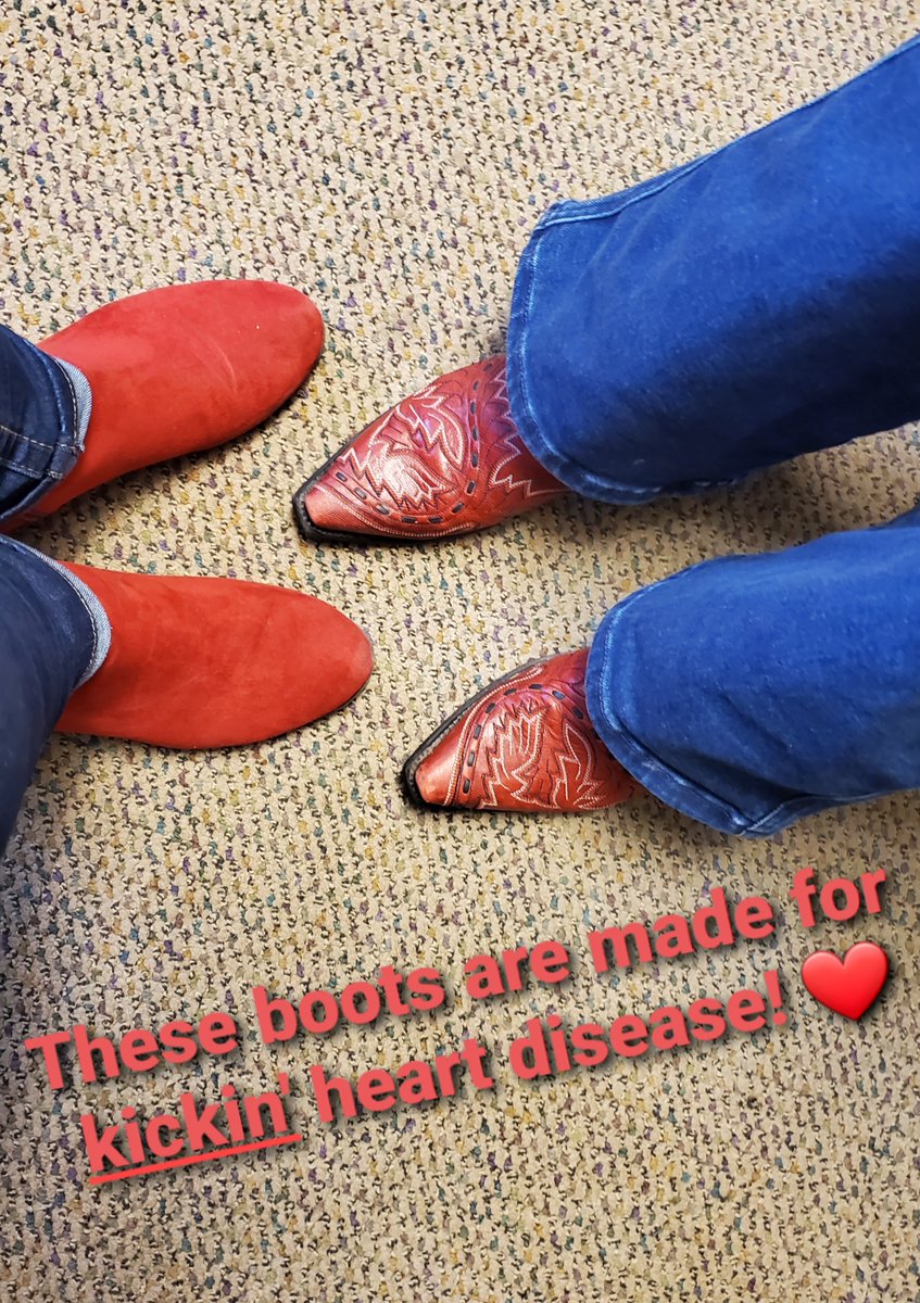 SFHealthDept's tweet photo. Our Live Well Sioux Falls team may only have two people, but we are mighty! Today, we're helping @SDakotaHeart give heart disease the boot! #SoDakGoRed #WearRedDay #GoRedForWomen #HeartMonth #LiveWell https://t.co/71i9WRgvlN