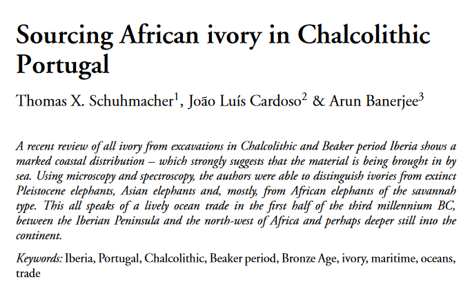 - Sobre marfil en el Calcolítico peninsular.
