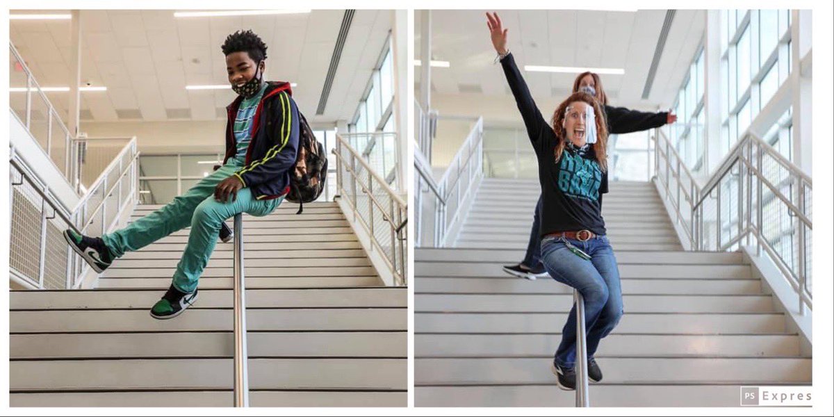 Sliding into Friday with smiles! We LOVE our <a href="/RMS_DentonISD/">Rodriguez MS</a> teachers &amp; vipers! 🐍🤗