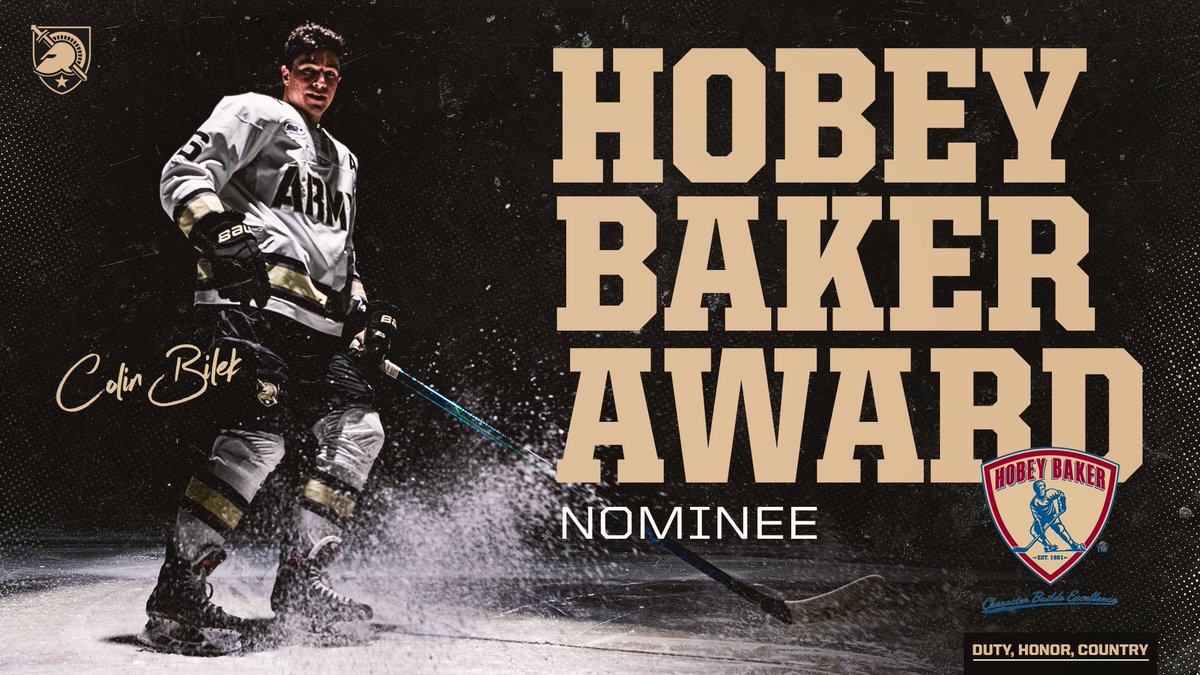 ArmyWP_Hockey's tweet photo. Colin Bilek tabbed as @HobeyBakerAward nominee 🙌🙌🙌

Fan voting has begun! 

🗳: https://t.co/jtBEsJlRyN https://t.co/ZMHTHMmdhC