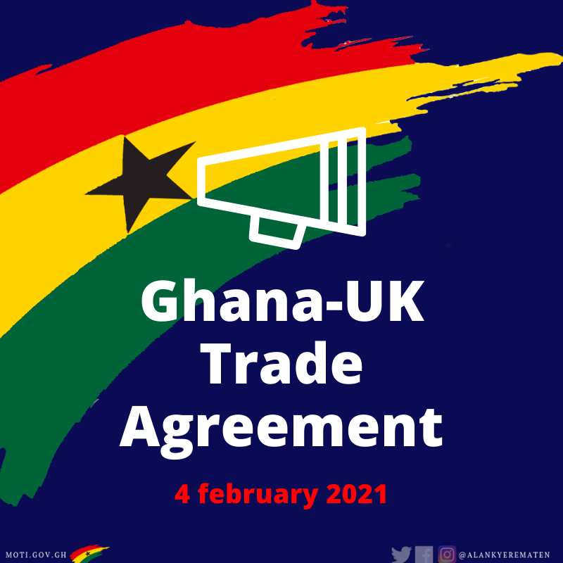 I am pleased that we have finalised a new Interim Ghana-UK Trade Partnership Agreement providing duty free &amp; quota free access for Ghana to the UK market &amp; preferential tariff reductions for UK exporters. This reaffirms our longstanding trade &amp; economic relationship.