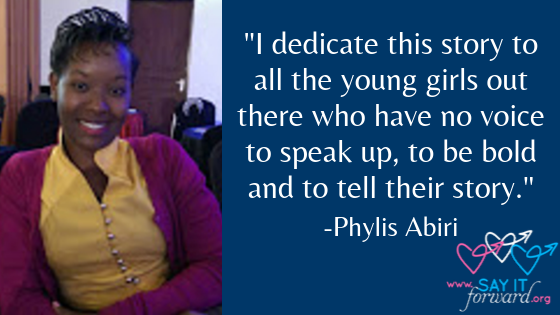 SayItForwardNow's tweet photo. “My vision is to advocate for the girls' rights through #storytelling as a powerful tool for change.”~ @AbiriPhylis @TheGirlGen #EndGFM https://t.co/QqEHmdNJ2r #BlackHERstoryMonth #BlackHistoryMonth https://t.co/IWzv02tF64