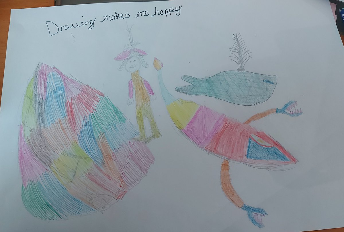 LissiemillsMCA's tweet photo. Year 5 have loved expressing themselves in PSHE today. We discussed using; song, dance, art, clothes, sport, words...the list is endless, to express! I can't wait to see their completed projects next week. This pupil enjoys using art to #selfexpress #ChildrensMentalHealthWeek https://t.co/jjrdPeWuZo
