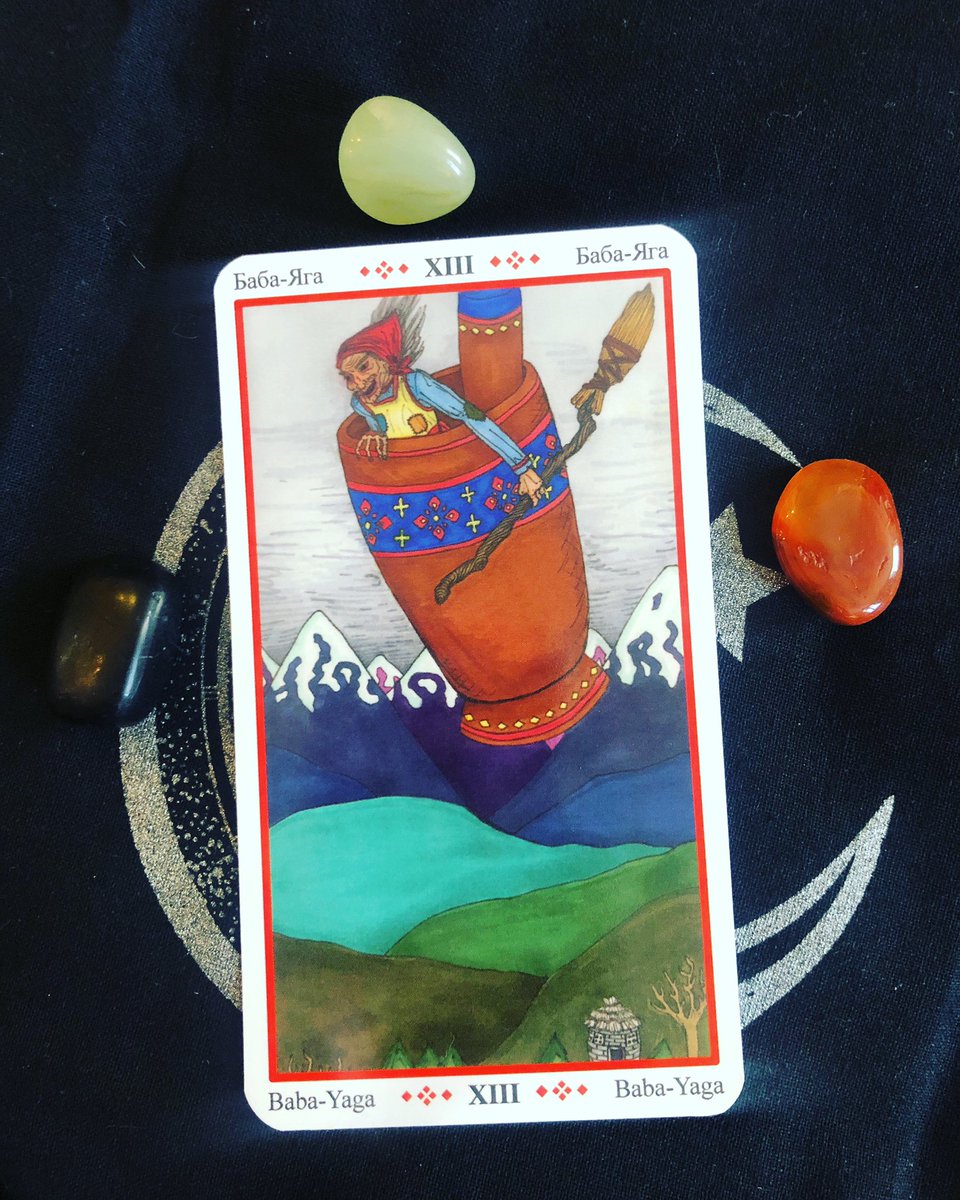 aceofcupstarot's tweet photo. 2/5 Baba Yaga: Get ready for a transformation in your life. Big or small every death process leads us on our path forward. 
#tarot #tarotcards #tarotreading #divination #psychicreadings #magick #occult #witch #spiritualawakening https://t.co/mkXOA4pO40