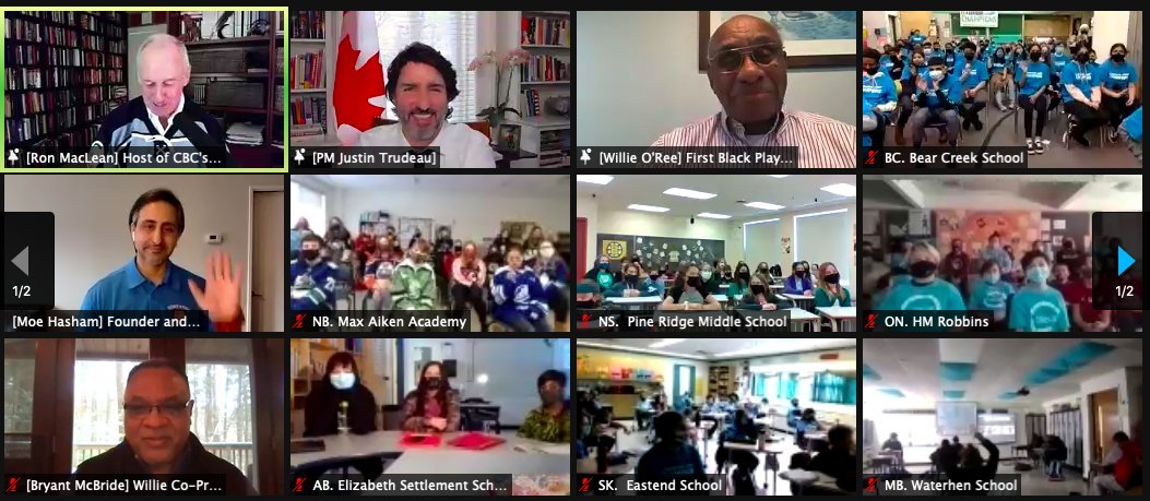 ClassroomChamps's tweet photo. Want to learn more about our panel with the @NHL to launch #LessonsFromWillie with Willie O'Ree himself along with special guests @JustinTrudeau, @RonMacLeanHTH, @moehasham, @nursey16, @BryantMcBride & classrooms across Canada!
https://t.co/uDKRAVogr9 https://t.co/QeIHYDV6hP