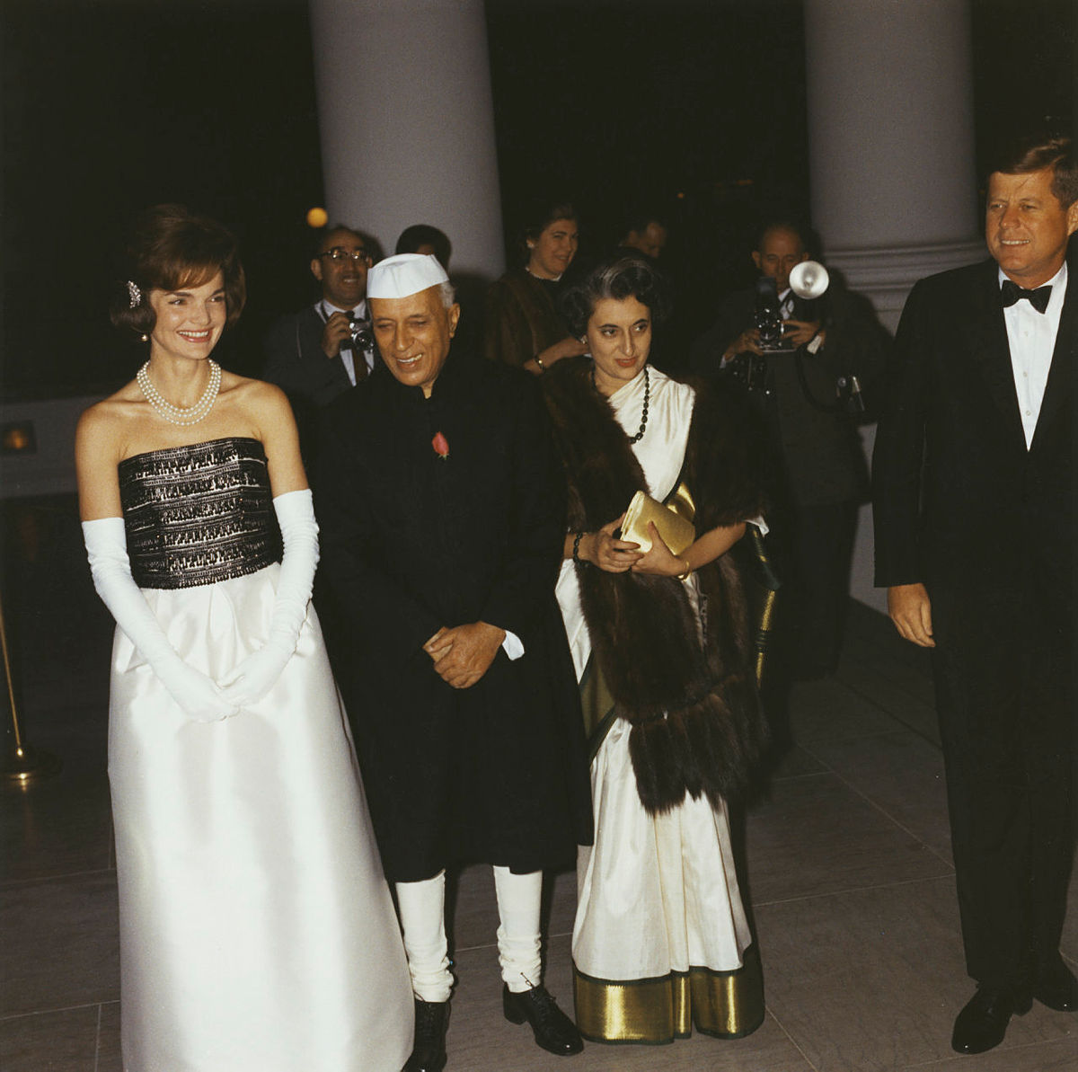 As the first lady is constantly in the spotlight, their own sense of style often finds its way into the homes of everyday Americans. (6/10)Image Credit: John F. Kennedy Presidential Library and Museum/NARA