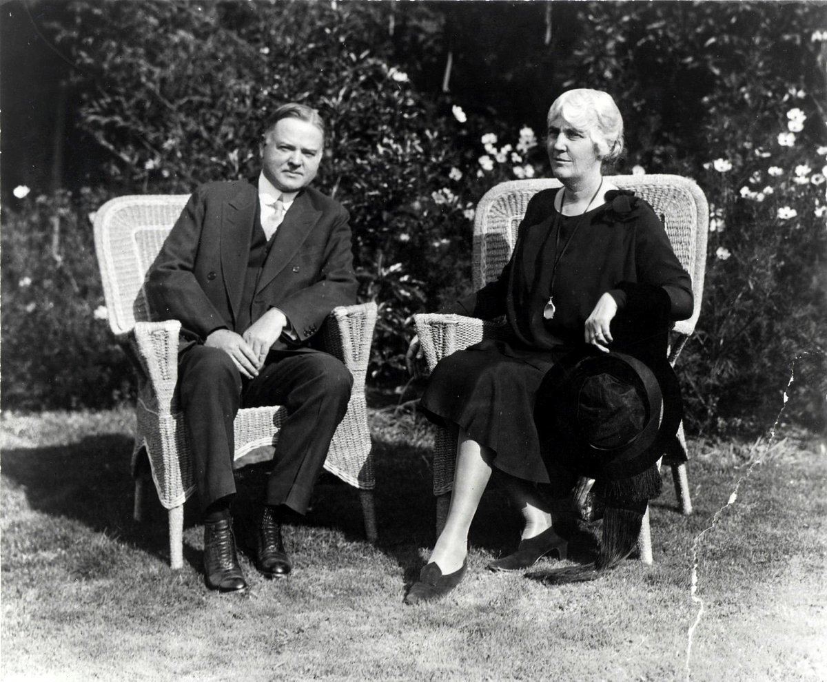 For example, Lou Henry Hoover (pictured here) wore cotton dresses to promote the cotton industry and Caroline Harrison wore only American-made garments. (8/10)Image Credit: Library of Congress