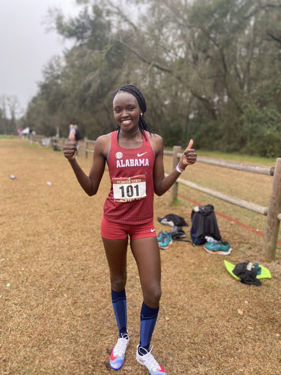 The rust has been busted for this lady 💪🏼 She ran a patient and tough race to finish 6th in a tough field! Thank you @FSU_Track for putting on a competitive and safe race‼️