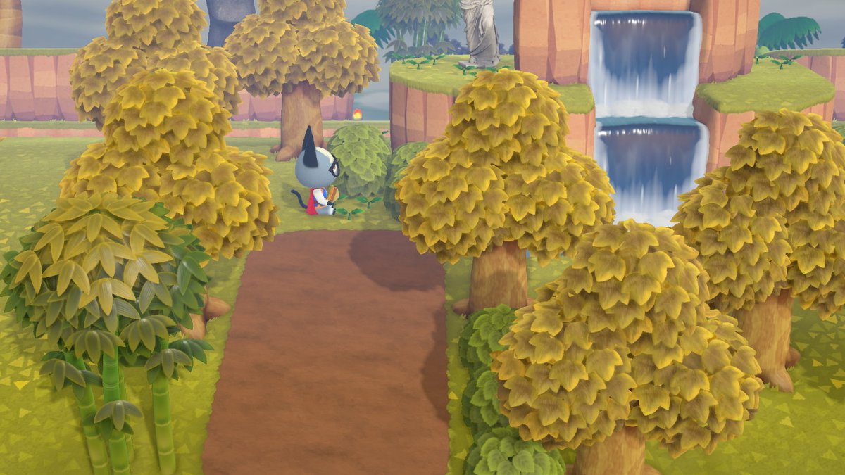 8SilentKnight's tweet photo. Raymond approves of the area i just built  #AnimalCrossing #ACNH #NintendoSwitch https://t.co/bsyFz0wjvn