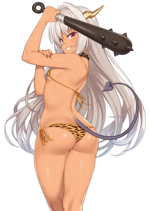 豆どころか銃弾でも打ち返せそうな竜娘の絵です 