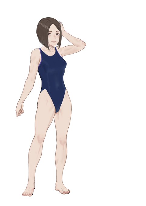 ゴツいのは肩のせいなのか… 