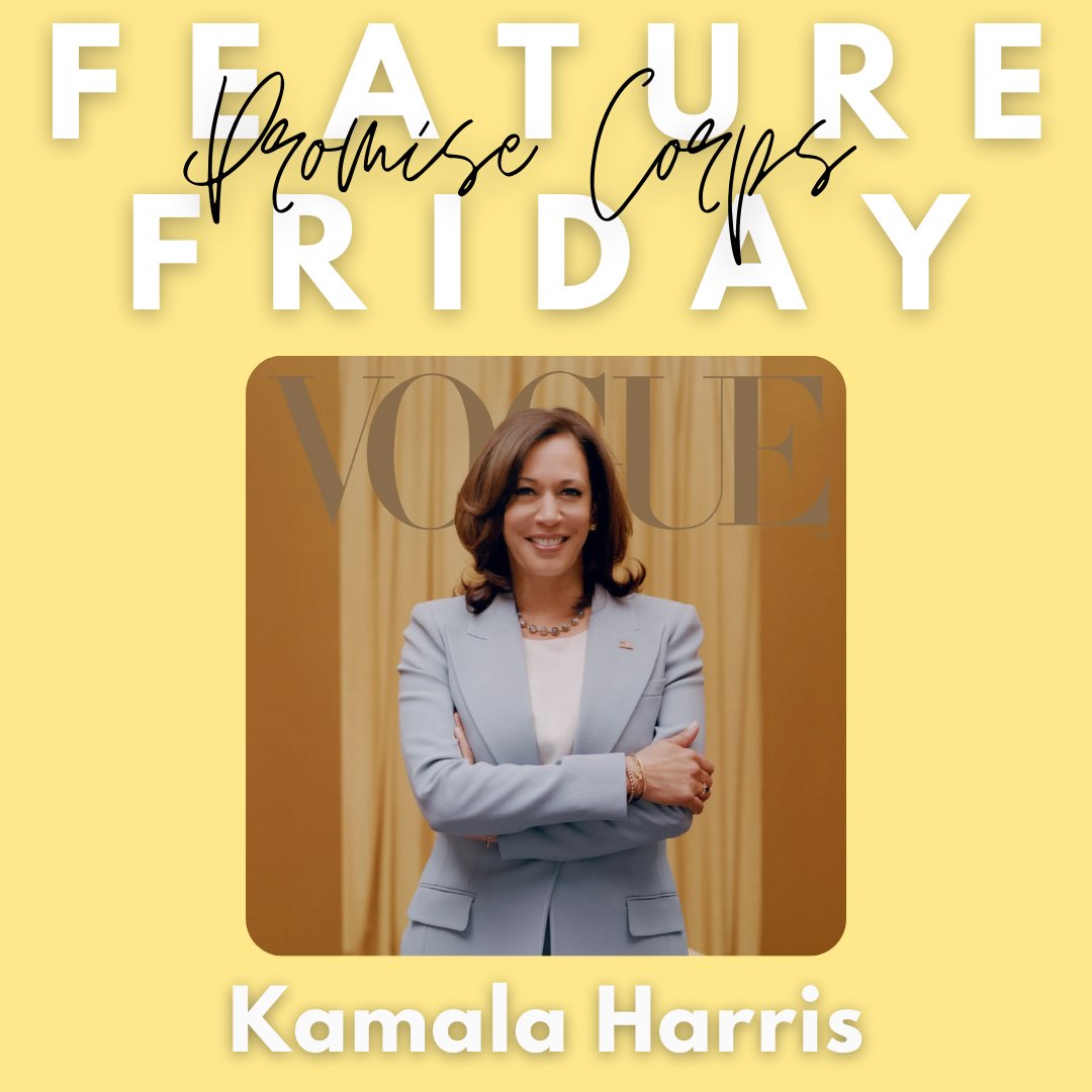 PromiseCorpsPHL's tweet photo. #FeatureFriday "Kamala Harris graduated from Howard University in Washington DC,  thereafter she went on to have a career in politics. She currently serves as the first Black American woman Vice President of the United States."
#nationalservice #promisecorps #americorps https://t.co/IPgL5qXiYD
