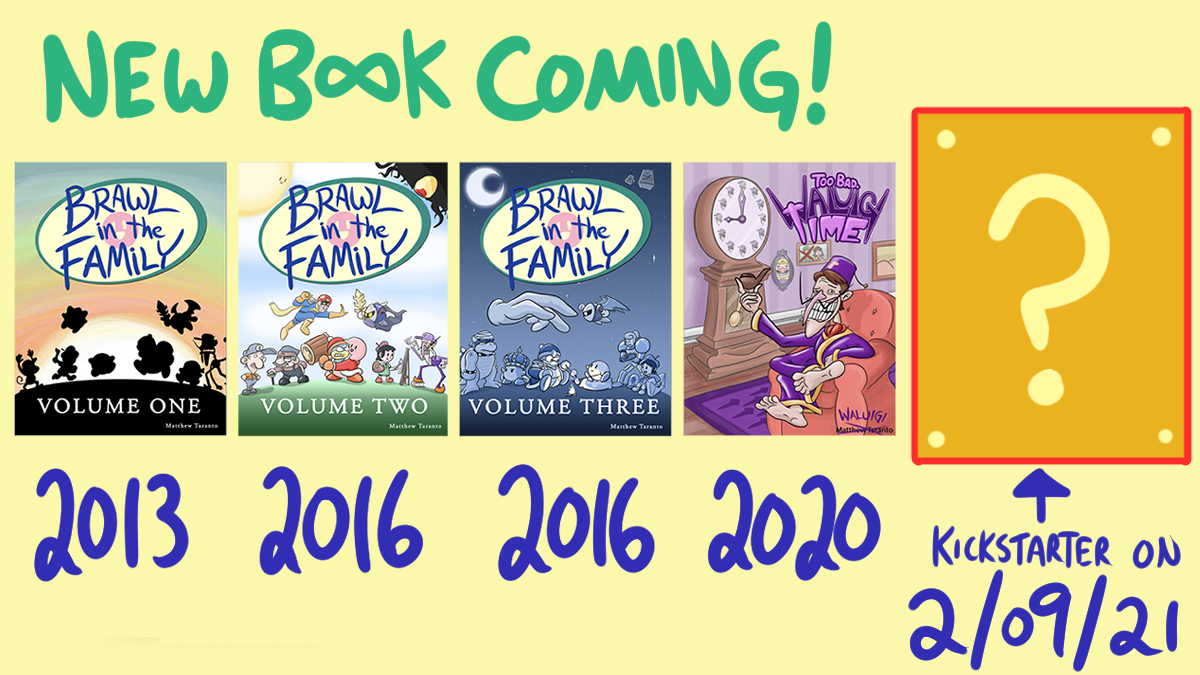 Surprise! I'm making a new book! It is NOT a sequel or follow-up to anything I've done thus far. However, if you like video games and/or stuff I've done, be sure to check back with me on Tuesday! Very excited to share this project with you guys.