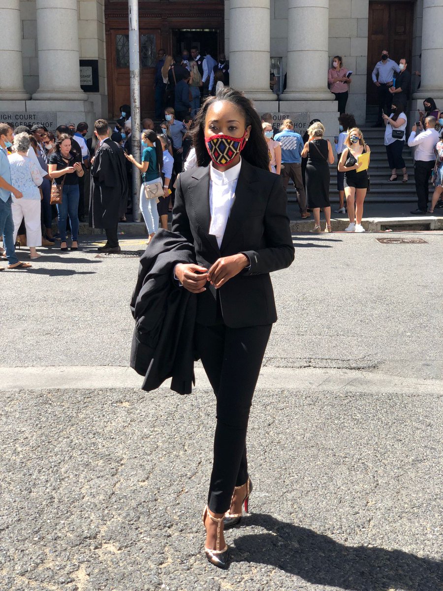 Sandilefuba's tweet photo. This is not luck. This is hard work, consistency and passion. Congratulations (IG:UnathiOfficial) @Miss_UnathiM for your admission as attorney of the High Court of South Africa. What an event to have @MaXhosaAfrica gear on. #blackexcellence https://t.co/6iGLlQGenz