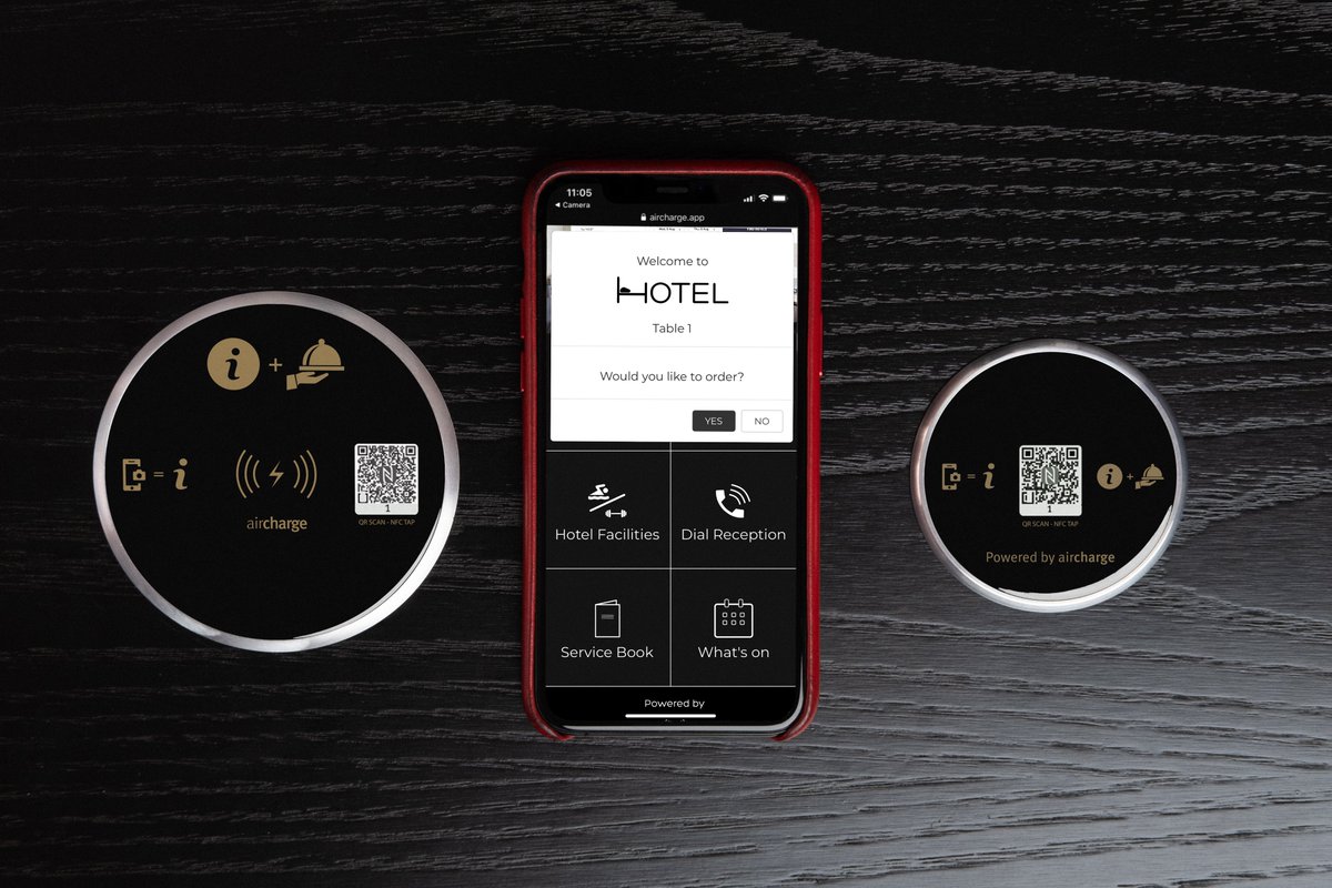 aircharge1's tweet image. Deploying #ContactlessTechnology like #WirelessCharging that also offer #DigitalServices such as #ContactlessCheckin and #ContactlessOrdering is a key way for Hotels to create a safer #CustomerEnvironment and better #CustomerExperience. bit.ly/3oSVTFe