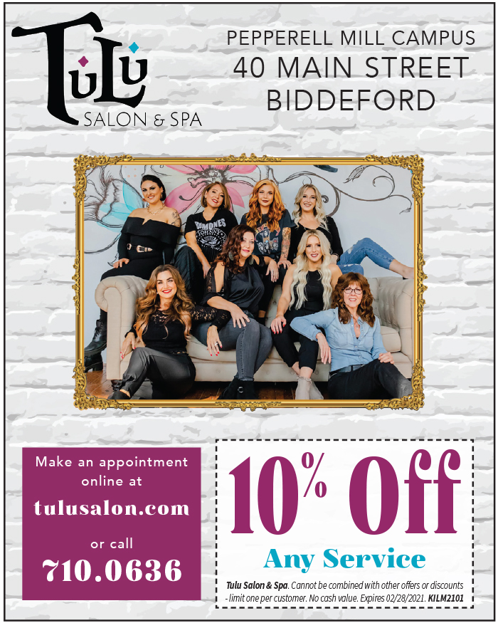 keepitlocalME's tweet photo. #Save 10% off any #hair service at #locallyowned Tulu Salon & Spa! Make your appointment online at https://t.co/OTNd9pIGly or call 207.710.0636. #localbusiness #haircut #hairstyle #haircolor #hairdressers #localsalon #haircare #biddeford #maine #southernmaine #keepitlocalmaine https://t.co/oQZflb5aKA