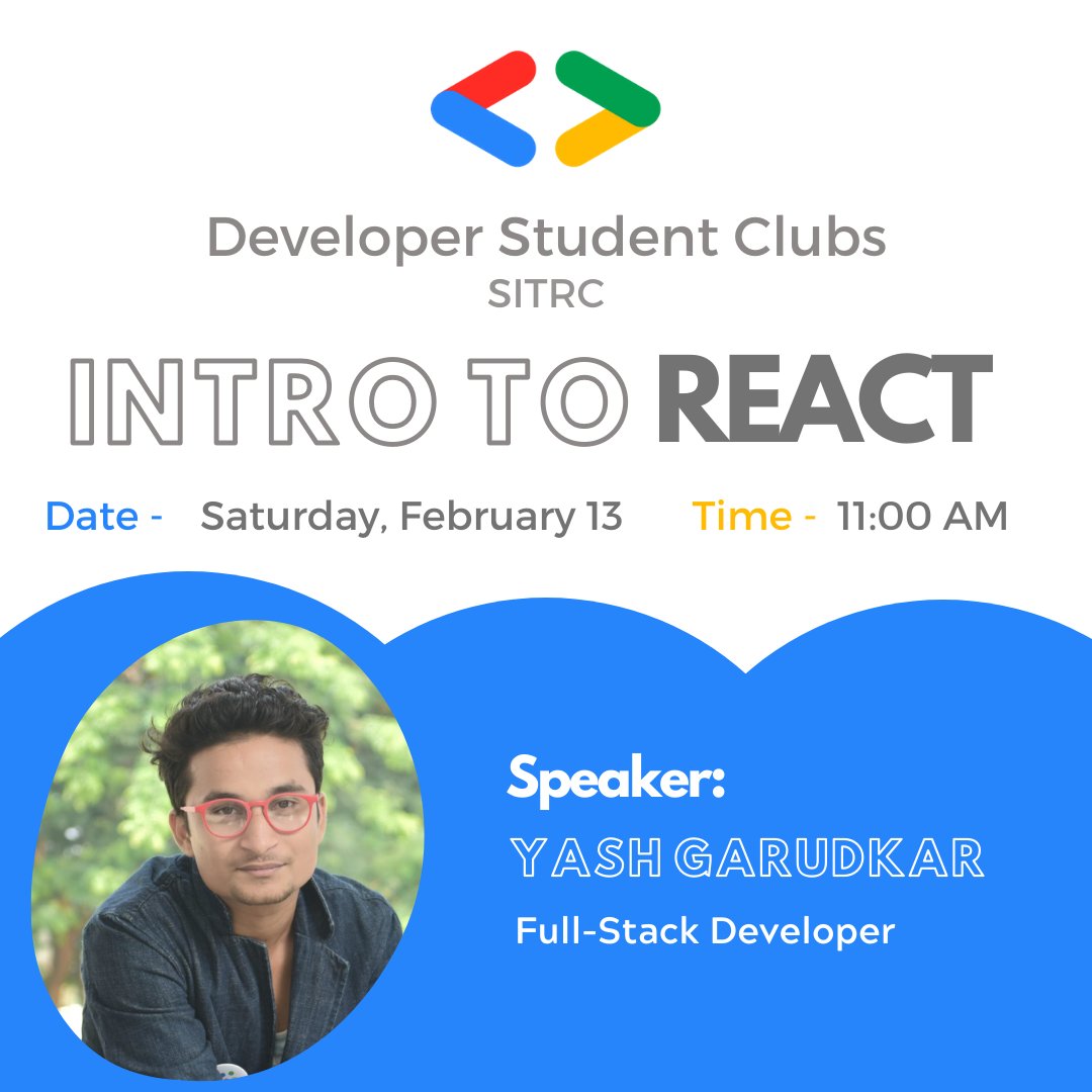 dsc_sitrc's tweet photo. React makes it painless to create interactive UIs. Design simple views for each state in your application, and React will efficiently update and render just the right components when your data changes.
Let's learn react from the ground up with the help from @codeitachi https://t.co/Z3XeOprMya